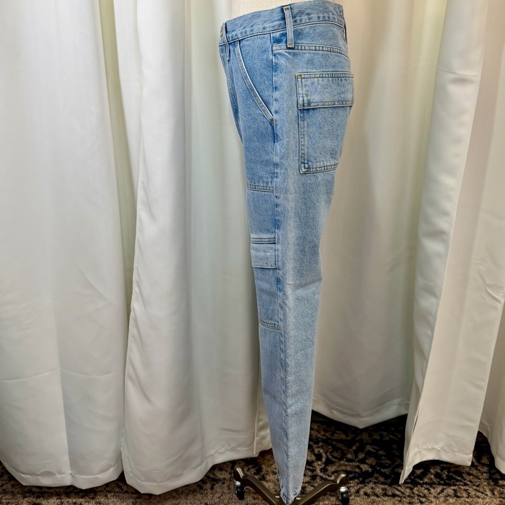 NWT AGOLDE ‘Cooper’ Cargo Jeans in “Rank” Wash Size 24 - Picture 6 of 16